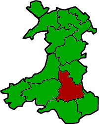 Map of Breconshire