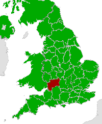 Map of Gloucestershire