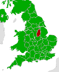 Map of Nottinghamshire